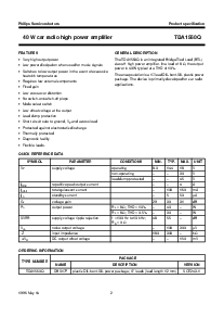 浏览型号TDA1560Q的Datasheet PDF文件第2页