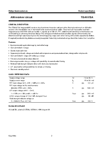 浏览型号TDA1072A的Datasheet PDF文件第2页