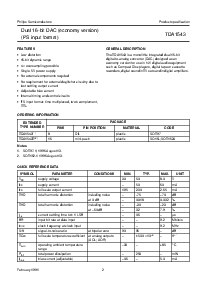 浏览型号TDA1543的Datasheet PDF文件第2页