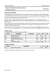 浏览型号TDA1543T的Datasheet PDF文件第6页