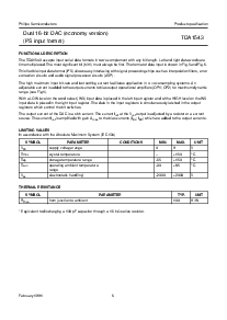 浏览型号TDA1543的Datasheet PDF文件第6页