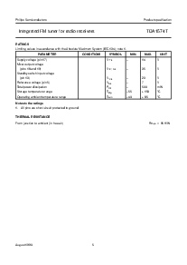 浏览型号TDA1574T的Datasheet PDF文件第5页