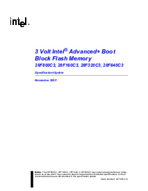 浏览型号TE28F640C3的Datasheet PDF文件第1页