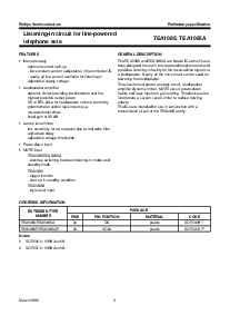 浏览型号TEA1085AT的Datasheet PDF文件第2页