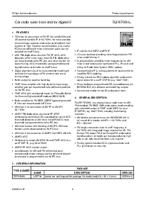 浏览型号TEF6700HL的Datasheet PDF文件第3页