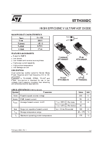 浏览型号STTH3002的Datasheet PDF文件第1页