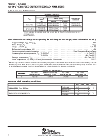 浏览型号THS3001CDGN的Datasheet PDF文件第2页