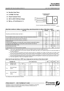 浏览型号TIC225N的Datasheet PDF文件第1页