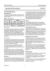 浏览型号TJA1040T的Datasheet PDF文件第4页
