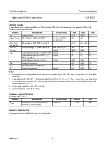 浏览型号TJA1050T的Datasheet PDF文件第5页