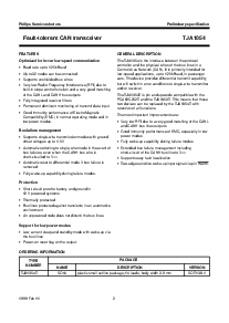 浏览型号TJA1054的Datasheet PDF文件第2页