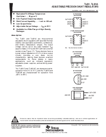 浏览型号TL431CP的Datasheet PDF文件第1页