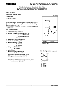 浏览型号TLP3063F的Datasheet PDF文件第1页
