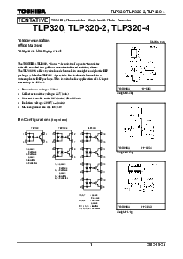 浏览型号TLP320的Datasheet PDF文件第1页