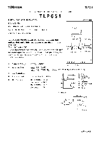 浏览型号TLP651的Datasheet PDF文件第1页