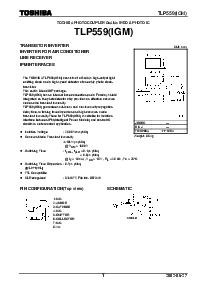 浏览型号TLP559IGM的Datasheet PDF文件第1页