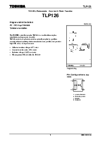 浏览型号TLP126的Datasheet PDF文件第1页