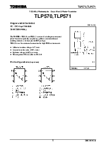 浏览型号TLP570的Datasheet PDF文件第1页