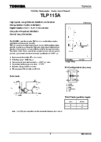 浏览型号TLP115A的Datasheet PDF文件第1页