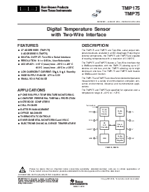 浏览型号TMP175AIDR的Datasheet PDF文件第1页