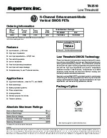浏览型号TN2510N8的Datasheet PDF文件第1页