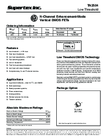 浏览型号TN2504N8的Datasheet PDF文件第1页