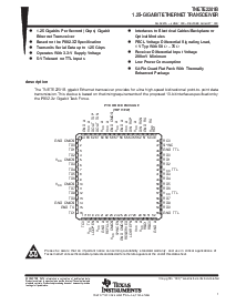 浏览型号TNETE2201BPHD的Datasheet PDF文件第1页