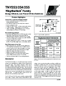 浏览型号TNY253的Datasheet PDF文件第1页