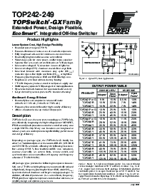 浏览型号TOP243P的Datasheet PDF文件第1页