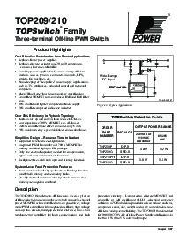 浏览型号TOP209P的Datasheet PDF文件第1页