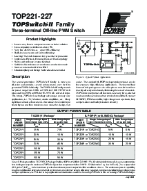 浏览型号TOP224G的Datasheet PDF文件第1页