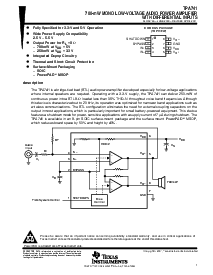 浏览型号TPA741DGN的Datasheet PDF文件第1页