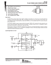 浏览型号TPA152D的Datasheet PDF文件第1页