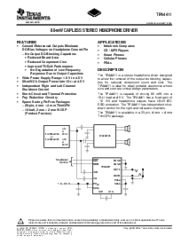 浏览型号TPA4411YZH的Datasheet PDF文件第1页