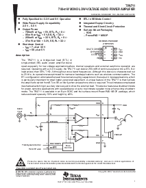 浏览型号TPA711DGN的Datasheet PDF文件第1页