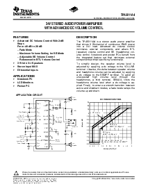 浏览型号TPA6011A4PWP的Datasheet PDF文件第1页