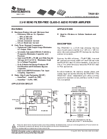 浏览型号TPA2010D1YZF的Datasheet PDF文件第1页