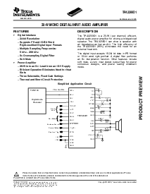 浏览型号TPA3200D1DCPR的Datasheet PDF文件第1页