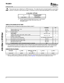 浏览型号TPA3200D1DCPR的Datasheet PDF文件第2页