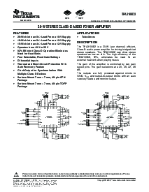 浏览型号TPA3100D2RGZT的Datasheet PDF文件第1页