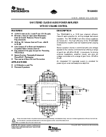 浏览型号TPA3004D2的Datasheet PDF文件第1页