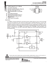 浏览型号TPA4861D的Datasheet PDF文件第1页