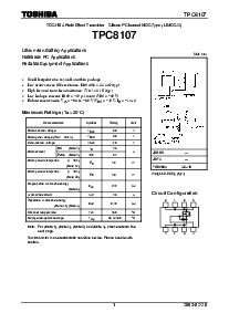 浏览型号TPC8107的Datasheet PDF文件第1页