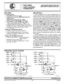 浏览型号IDT74FCT16543ATPFB的Datasheet PDF文件第1页