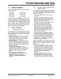 浏览型号PIC18F2520I/PTQTP的Datasheet PDF文件第9页