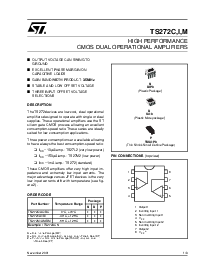 浏览型号TS272CD的Datasheet PDF文件第1页