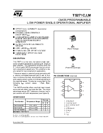 浏览型号TS271AI的Datasheet PDF文件第1页