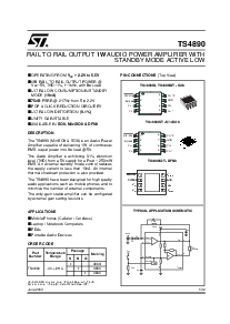 浏览型号TS4890IST的Datasheet PDF文件第1页