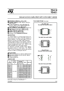 浏览型号TS419的Datasheet PDF文件第1页