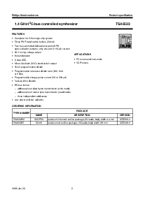 浏览型号TSA5522T的Datasheet PDF文件第2页